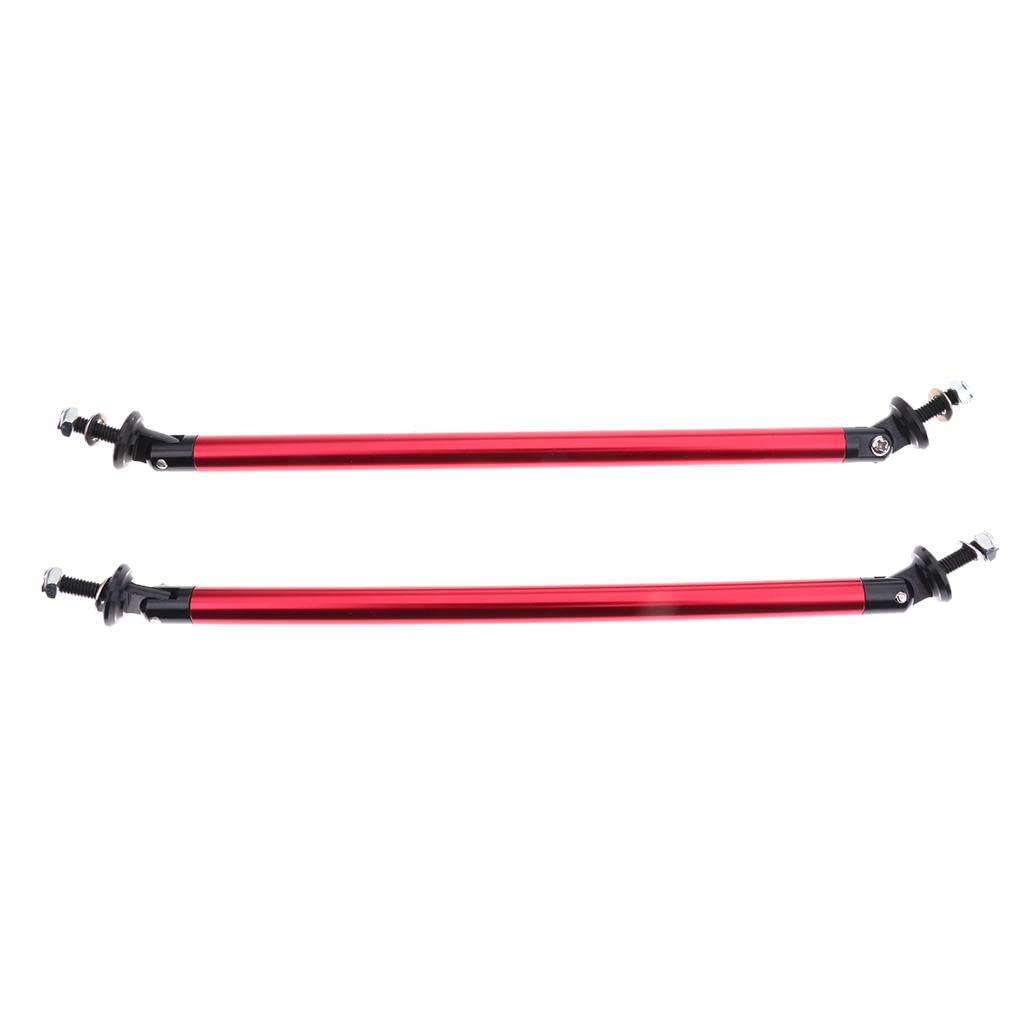 Car Adjustable Front Bumper Lip Splitter Rod Support Bar 20Cm 7.9Inch Red-image-17