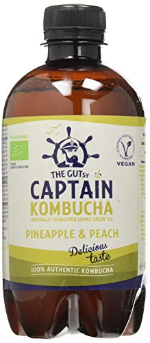 Captain Kombucha Bebida de Pi�a, 430 ml, Pack de 1