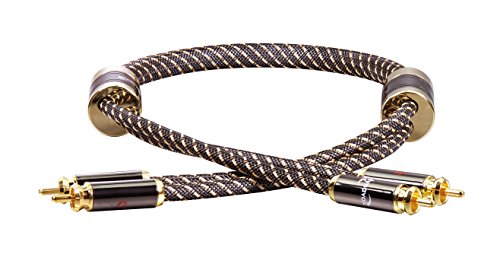 Câble RCA stéréo Dynavox 0,6 m noir pour supprimer les grésillements audio
