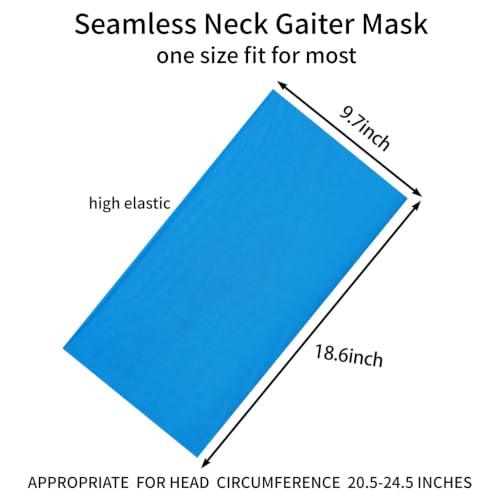 Image of Neck Gaiter Masks Tube Scarf,Seamless Bandanas Buffs Gators,Ourdoor Face Mask Face Covering Multi Headwear