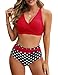 Nadeer Costume Donna Due Pezzi Costume da Bagno Push up Imbottito Reggiseno...