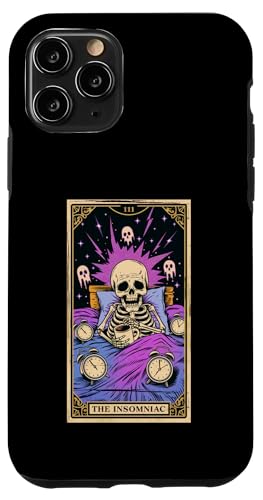 L'art de la privation de sommeil sur la carte de tarot Insomniac Coque pour iPhone 11 Pro