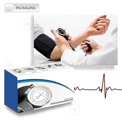 Blood Pressure Monitor with Stethoscope, Aneroid Sphygmomanometer, Cuff and Case