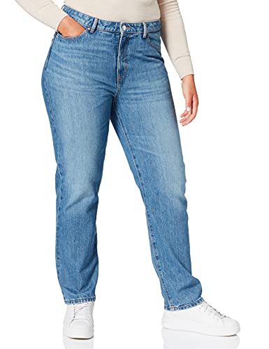 BOSS Straight Crop 1.4 Jeans, Turquoise Aqua444, 31W Regular para Mujer