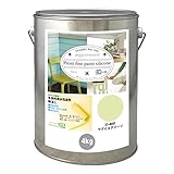 屋外用 多目的用 水性塗料 35-80D ウグイスグリーン 4kg/艶消し 内装 外装 壁 屋内 ファインペイントシリコン つや消し 多用途