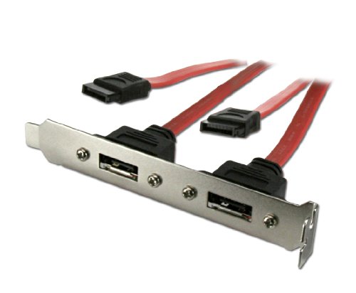 Connectland AD-SATA-ESATA-X2-EQ Equerre sériel 2 x SATA/2 x eSATA Métal