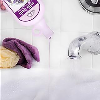 Village Naturals Bath Shoppe Moisturizing Lavender Chamomile Milk Bath - Hydrates Skin - Made with Shea Butter and Vitamin E (Pack of 2 Bottles, 28 fl oz Each)