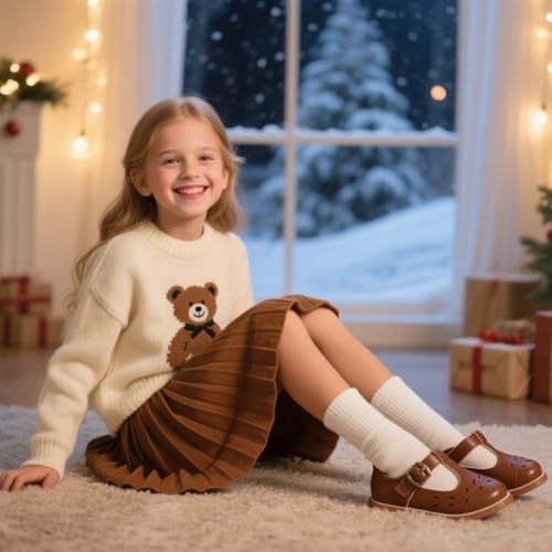 Image of Otter MOMO Toddler /Little Girls Mary Jane Slip-on School Uniform Party Dress Shoes
