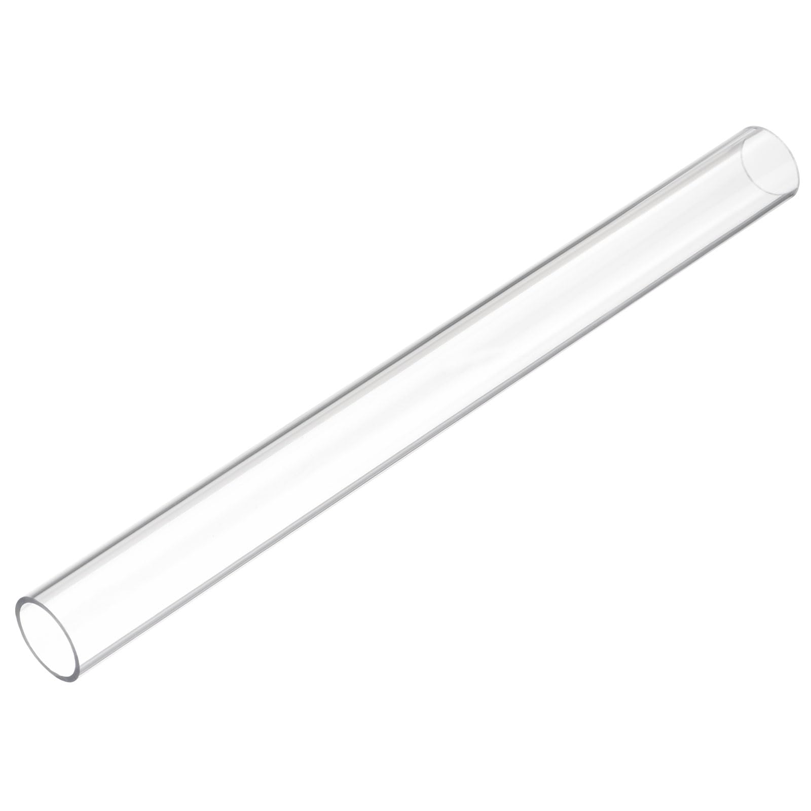 uxcell 2pcs Clear Rigid Tubing 24mm(0.94") ID x 28mm(1 1/8") OD x 1Ft(305mm)(305mm) Length Round Plastic Polycarbonate Tube