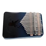 Finition dégradée décorative : la coloration bleue de ce piano à pouces est visuellement saisissante. ce kalimba en bois est à la fois un instrument de musique et un objet décoratif. idéal pour les enfants