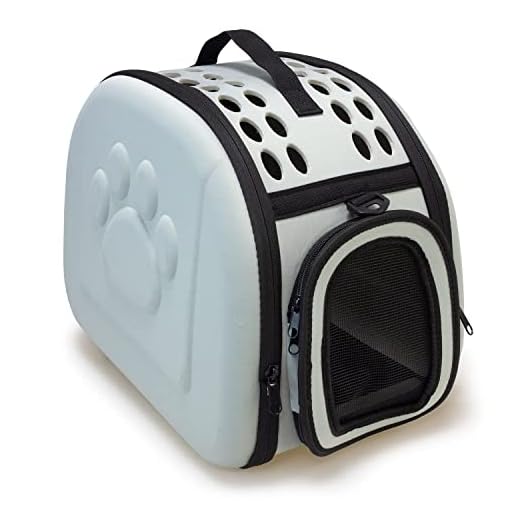 Arquivet Transportín Plegable Gris para pequeñas Mascotas, 42 x 27 x 32 cm, Perros Adultos, Cachorros, Gatos y Otros, Mochila con Rejilla de ventilación para Perros y Gatos