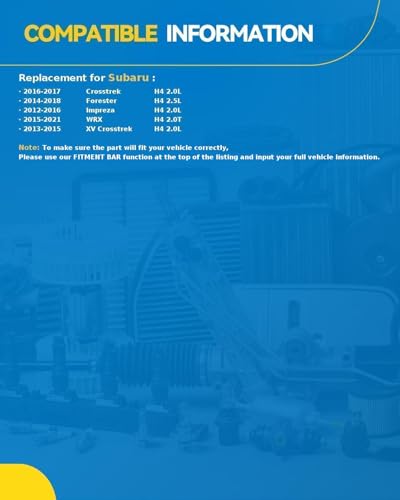 Image of PHILTOP 19273N New Starter Motor Compatible with Forester 2014-2018, Impreza 2012-2016, WRX 2015-2021, XV Crosstrek 2013-2015, Crosstrek 2016-2017, 1.2KW, 12V, 8 Teeth, CCW
