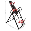 Gravity Heavy Duty Inversion Table Back Stretcher Machine,Foldable Inversion Table Teeter Machine for Back Pain Relief Therapy w/Headrest, Adjustable Protective Belt,330 lbs Capacity