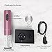 Secura Electric Wine Opener, Automatic Electric Wine Bottle Corkscrew Opener with Foil Cutter, Rechargeable (Rose Gold)