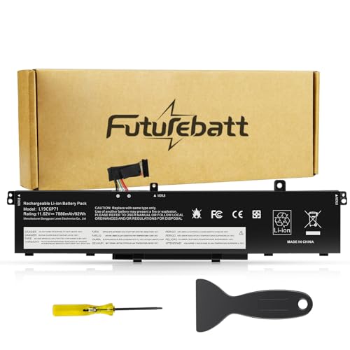 Futurebatt L19C6P71 Battery Replacement for Lenovo ThinkPad P15 P17 T15G G1 G2 Gen 1 2 Mobile Workstation 20ST 20SU 20SN 20SQ 20YS 20YR 20UR 20US 20ST000DGE 5B10W13958 5B10W13959