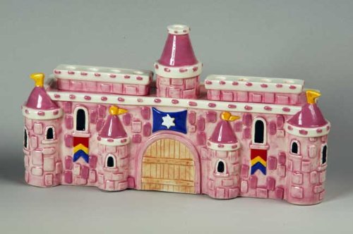 Ceramic Royal Pink Castle Menorah