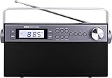 Netzbetrieb Silva Schneider M 301 UKW Tischradio, schwarz, Stereo Sound, LCD Display, Netzbetrieb