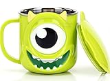 Disney Monster University Mike Green Durable Stainless Steel Insulated 3D Cup with Lid, 250ml