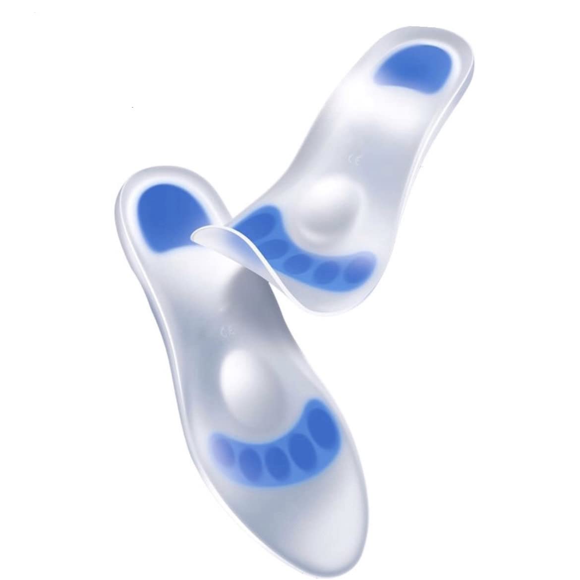 GenericUltimate Comfort and Support Silicone Insoles for Shoes Medical Grade Orthotic Inserts for and Foot Pain Relief - Premium Quality Silicone Soles with Customizable Fit-Available in Sizes S,M,L, and XL