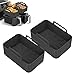 Price comparison product image 2023 Upgraded 2PCS Silicone Liners for Ninjas Dual Air Fryer AF300UK, AF400UK & Tower T17088, Silicone Air Fryer Liners Basket, Ninja Dual Air Fryer Accessories (Black)