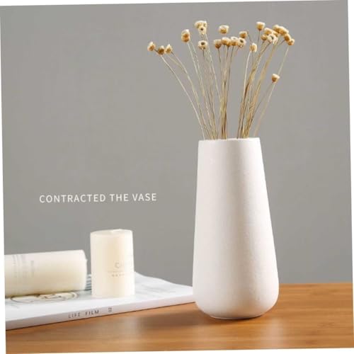 Vase en céramique blanc de qualité supérieure aux finitions soignées - 6