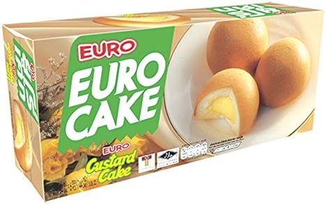 Euro Cake Brand, Puff Cake and Cream 144g (Custard Cream)