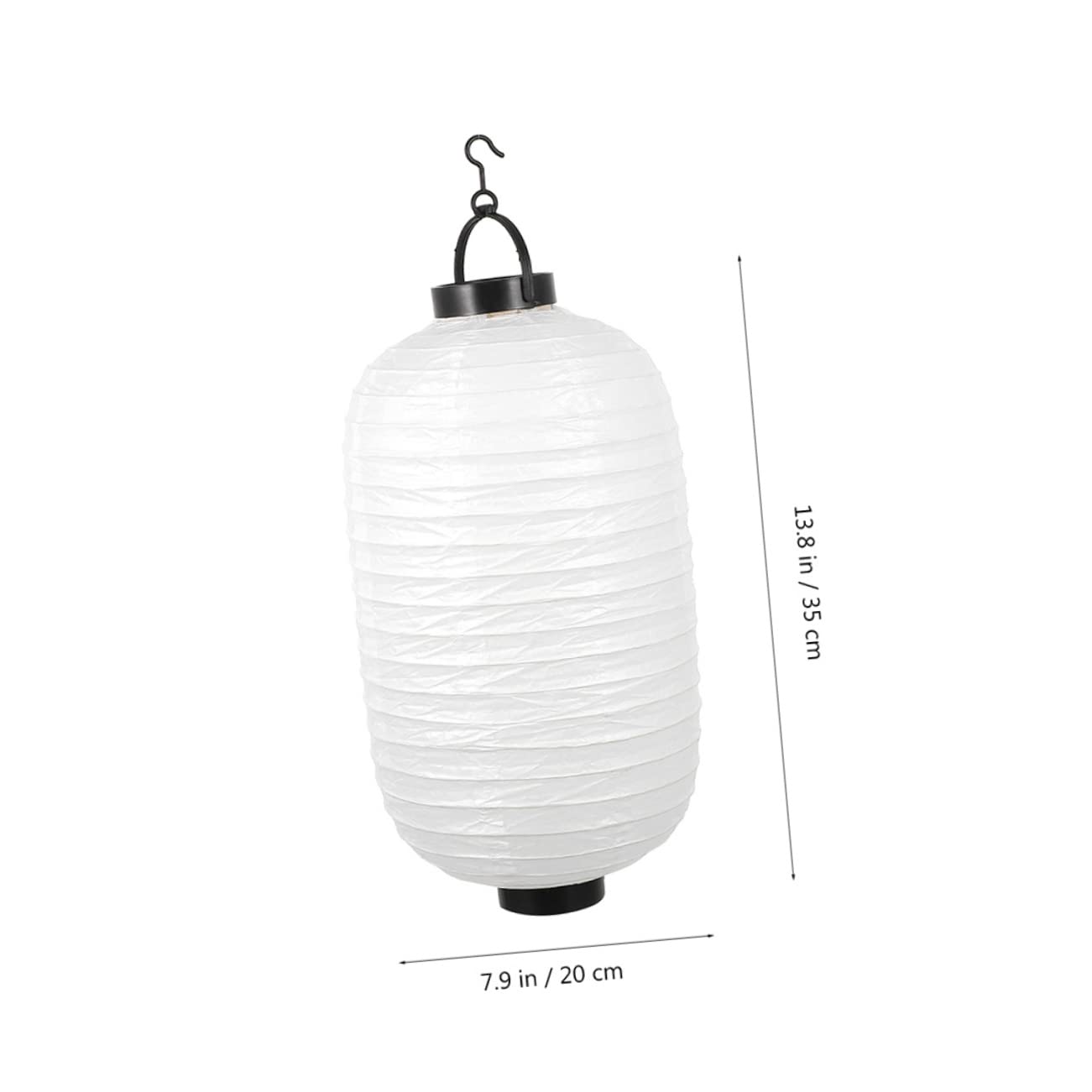 jojofuny Lanterne di Carta Giapponesi LED Riutilizzabili Bianche 2 Pezzi Luce Decorativa Ricaricabile per Decorazioni in Centri Commerciali e Altri Ambienti