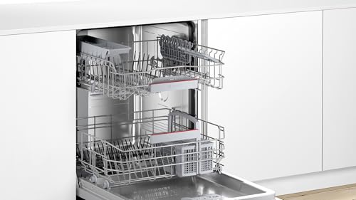 Bosch Einbau-Geschirrspüler, Serie 4, 13 Gedecke, Breite 60 cm, leise, Home Connect, weiß, SMV4HAX07E