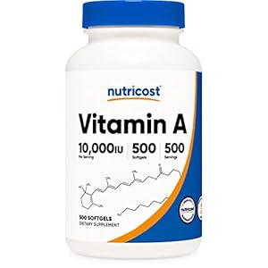 Nutricost Vitamin A 10,000 IU, 500 Softgel Capsules