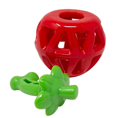 Image of Madhabi Fruit-Shaped Dog Chew Toy for Small & Medium Dogs | Durable Interactive Chew Ball for Aggressive Chewers | Puppy Teething, Training & Fetch Play Toy