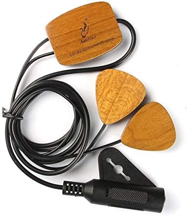 Adeline piano pickup transducer, 3 outputs Transducer pickup not subject to any Environmental interference,It's suitable for Classical Acoustic Guitar Violin Viola Banjo Mandolin Ukulele Uke Cello