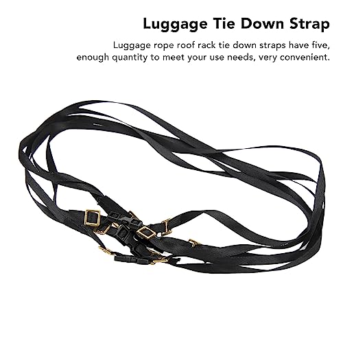 Image of RC Tie Down Straps, Sturdy Adjustable Design for 1 /10 Scale Vehicles, Straps Compatible with roof Rack for Outdoor Transport Racing Camping Events Enthusiasts