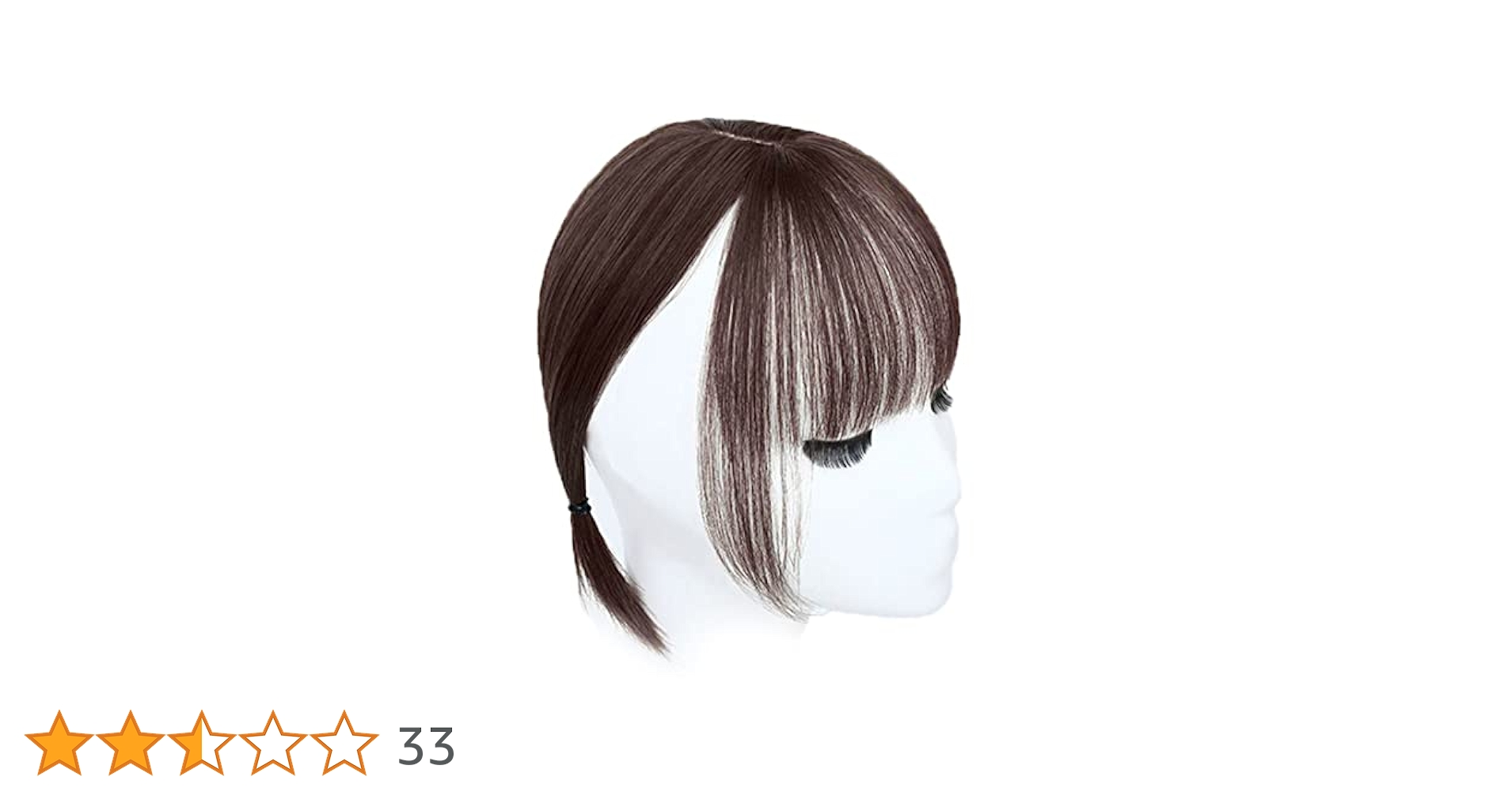 Amazon.co.jp: 前髪ウィッグ ヘアピース 部分ウィッグ 人毛100