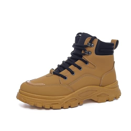 Ahico Botas de moda Botas cómodas para hombres para caminar de forma casual 42Marrón 2