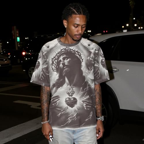 Chainsaw Man Unisex Vintage Saint Graphic Tshirts Hearts Print Short Sleeve T Shirts Summer Casual Tee Top3