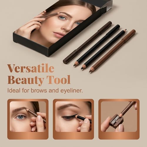 Delineador de ojos lápiz negro mate smudge proof miniatura 4