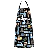 G2TUP Guatemala Aprons With Pockets Guatemalan Souvenir Apron Guatemalan Kitchen Gifts Latin America Gifts GT Kitchen Apron (Guatemala)