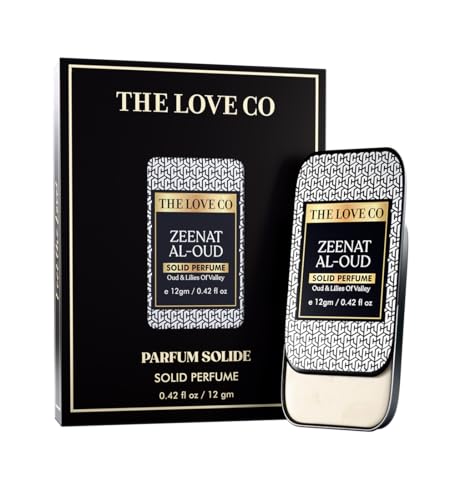 Image of THE LOVE CO. Solid Perfume for Men & Women | Long-Lasting Floral Fragrance Balm | Alcohol-Free, Travel-Friendly, Pocket Perfume Stick | Luxury Scent - 12gm (Zeenat Al-Oud)