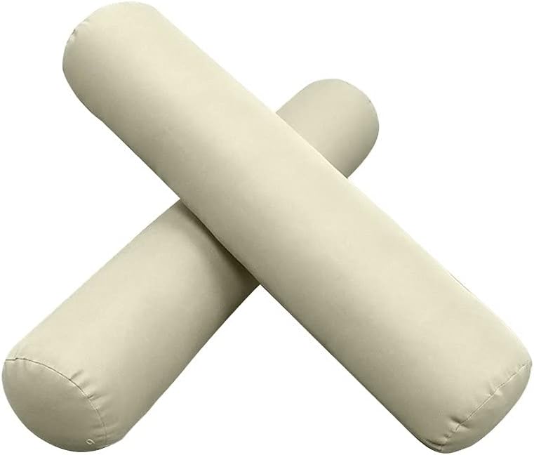 Prolinemax Style6 Crib Size 4PC Knife Edge Outdoor Daybed Mattress Cushion Bolster Pillow Slip Cover Complete Set AD005