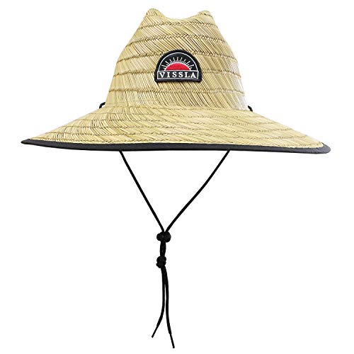 Chapéu de Palha Vissla Vessel Lifeguard Natural Importado