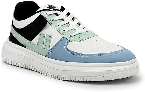 Lambard White Sneakers for Men | Stylish, Comfortable & Durable Casual Shoes for Men | Trendy All Weather Sports White Shoes for Men | Ultimate Men Sneakers for Every Occasion with Air Mix Sole