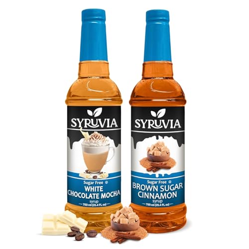 Syruvia Sugar-Free Brown Sugar Cinnamon & White Chocolate Mocha Coffee