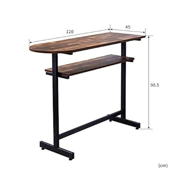Amazon｜リファニ ヴィンテージ風カウンターテーブル 幅120cm