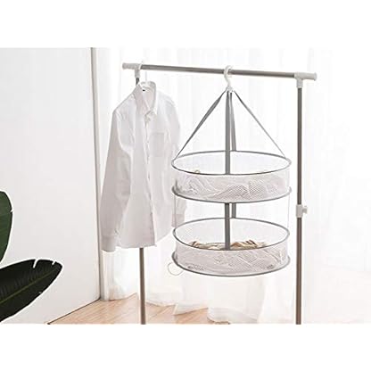 Trocknungsnetz 1/2/3 Schichten Trockennetz Faltbar Trockengestell Hängend Hanging Dryer Rack Mesh Hängenetz Unterwäsche Wäschetrockner Plüschtiere Hanging Drying Net Pflanzen Wäschenetz Netzgewebe – Bild 6