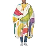 URVIP Adult Banana Print Hair Cutting Cape with Adjustable Snap Closure 66' x 55' Professional Haircut Salon Barber Cape Multi-10