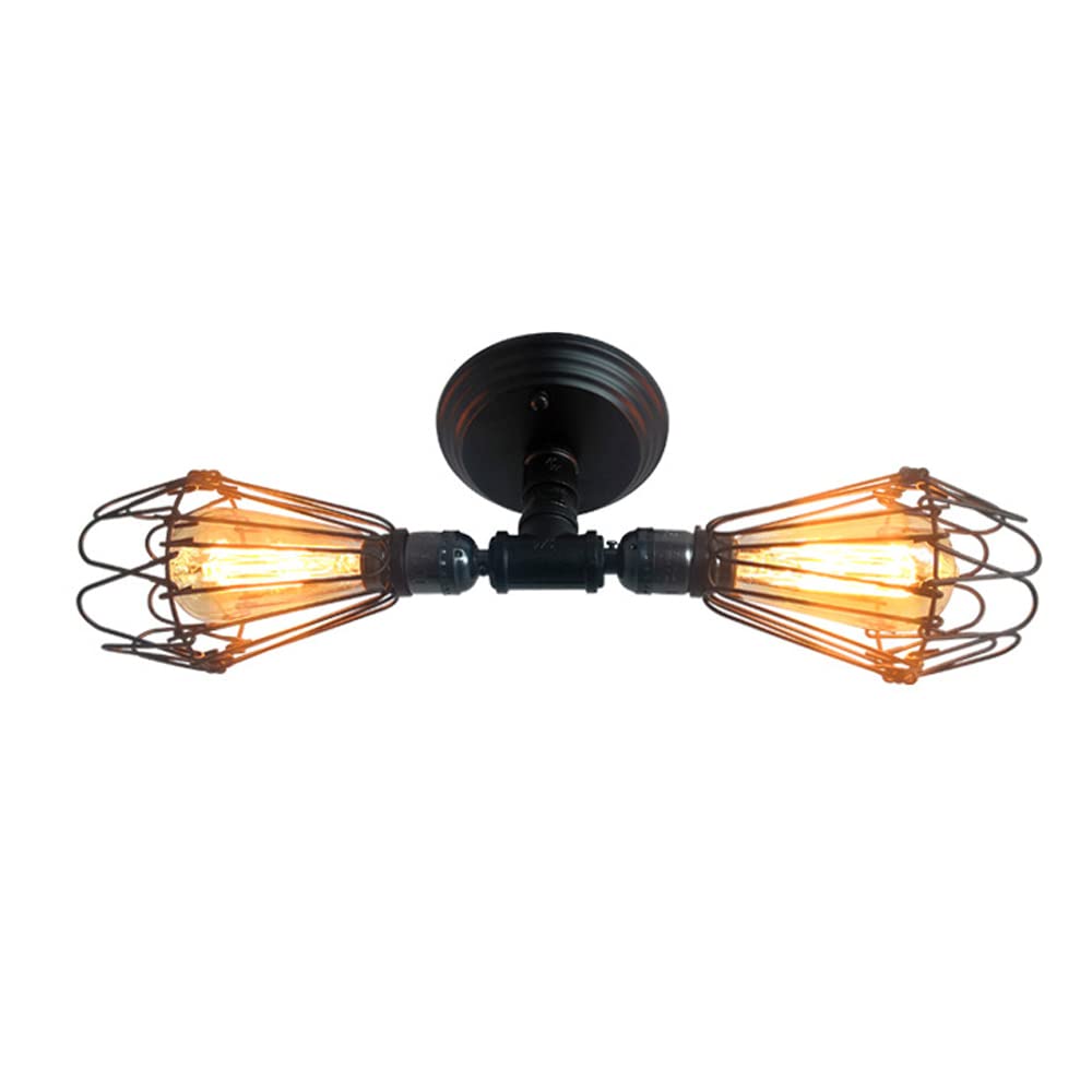 Lustre moderne et plafonnier semi-encastré industriel E26 pour salon et chambre