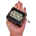 Youtang Mini Size Wooden Music Box Star-Wars Hand Crank Musical Box Carved Wooden Music Boxes,Play Star-Wars Theme Song,Black