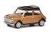 Schuco 452021900 Mini Cooper mit geöffnetem Faltdach, Modellauto, Zinkdruckguss, Maßstab 1:64, braun metallic