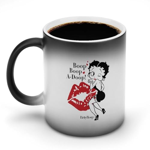 マグカップ 変色カップ ベティちゃん ベティブープ セラミック 陶器カップ コーヒーカップ 温感変色 色が変わるマグカップ 350ml