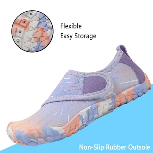 Image of Quickshark Kids Water Shoes Boys Girls Barefoot Aqua Socks Outdoor Indoor Quick Dry Sandals Lightweight Slip On Walking Sneakers for Beach Pool Swim (Little Kid /Big Kid)